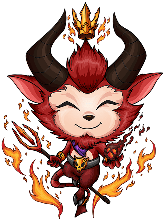 An avatar of a cute little devil called Muni